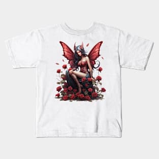 Gothic Fairy Roses #1 Kids T-Shirt